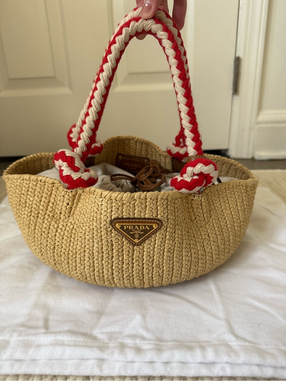 Prada Rope-Handle Small Crochet Bag - Picture 3 of 9